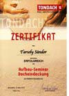 Tondach tetőfedés oklevél